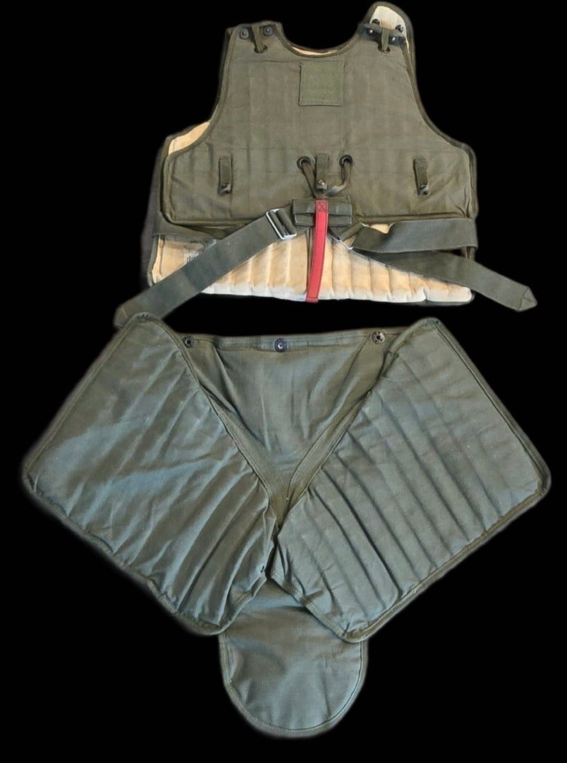 Lot 370: Near-Mint WWII USAAF M1 Flak Vest & M5 Groin