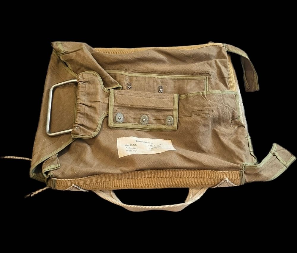 Lot 385: RARE Luftwaffe Fl.30210 Chest Pack & Pruefschein