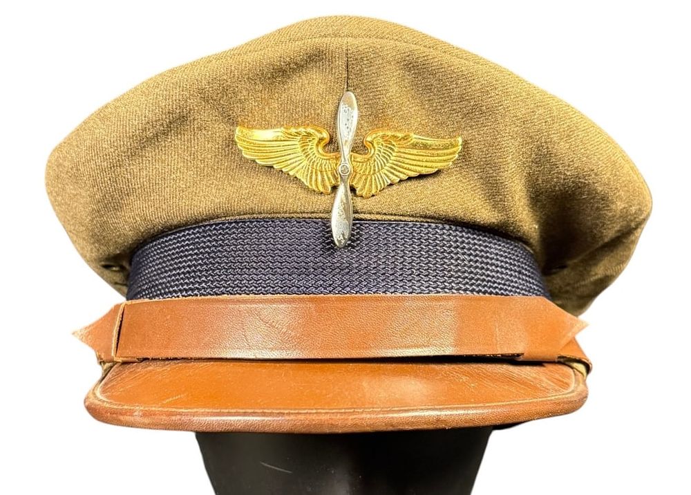 Lot 425: WWII USAAF Aviation Cadet Crusher Visor Cap