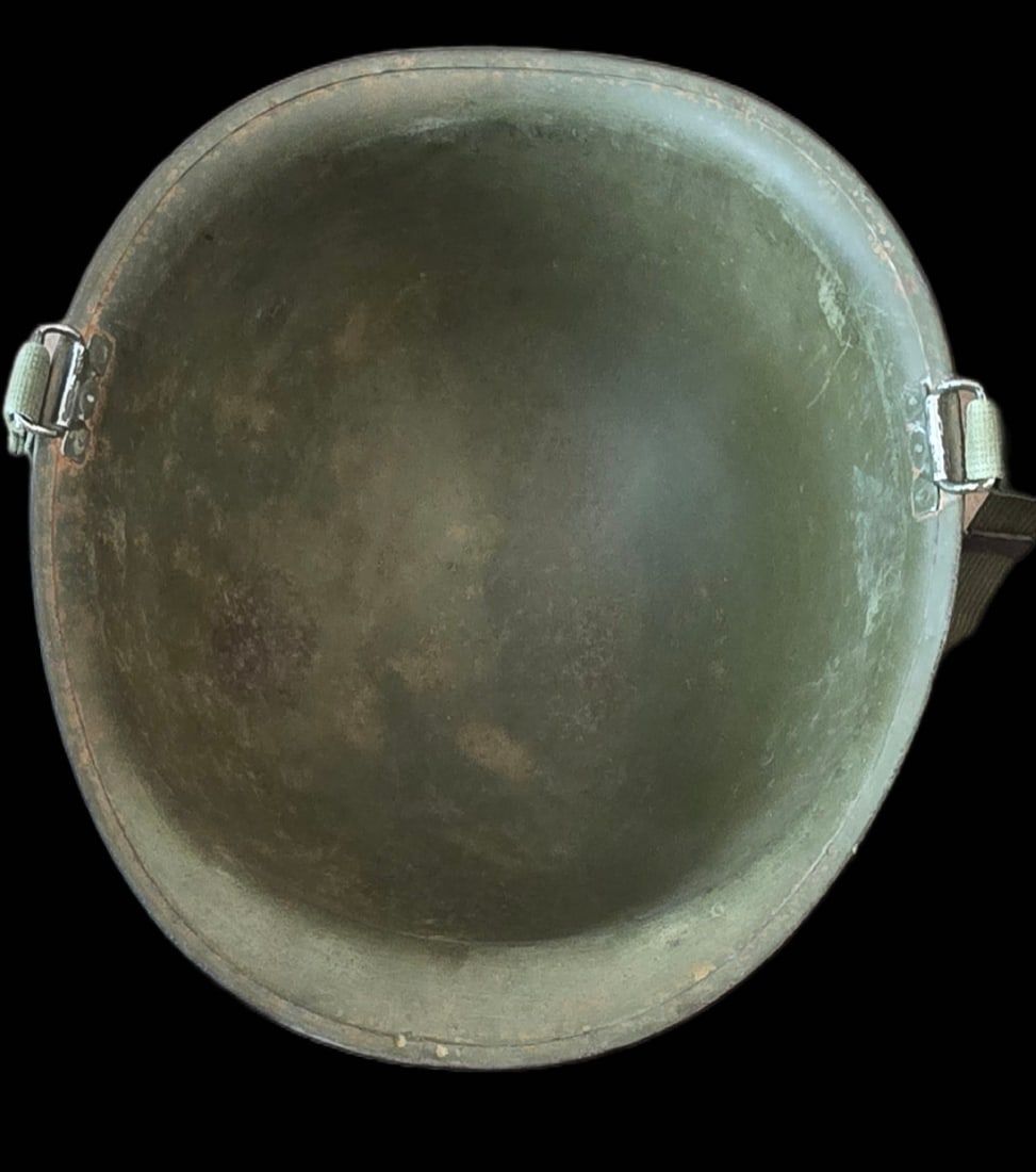 Lot 429: Scarce WWII Schlueter M1 Helmet, Firestone Liner