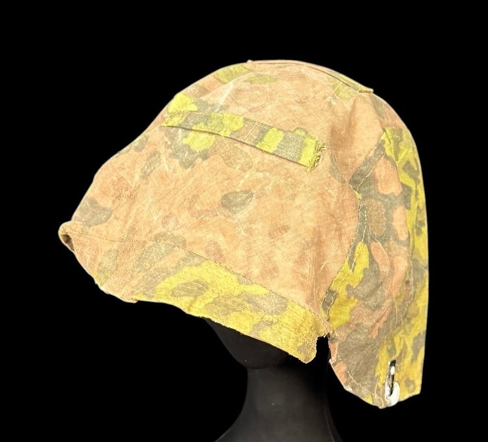 Lot 466: WWII German Waffen-SS Reversible Helmet Cover