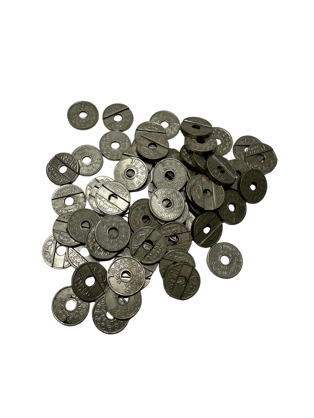 לוט של 66 אסימונים