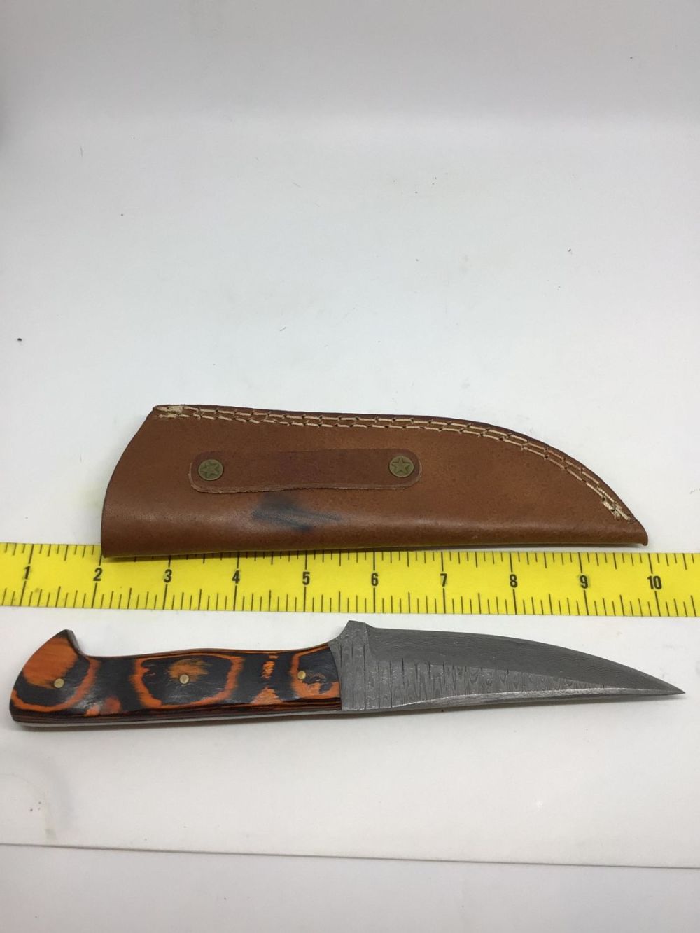 Lot 305A Damascus knife Easterly Auction Company Springfield Missouri Auctioneer