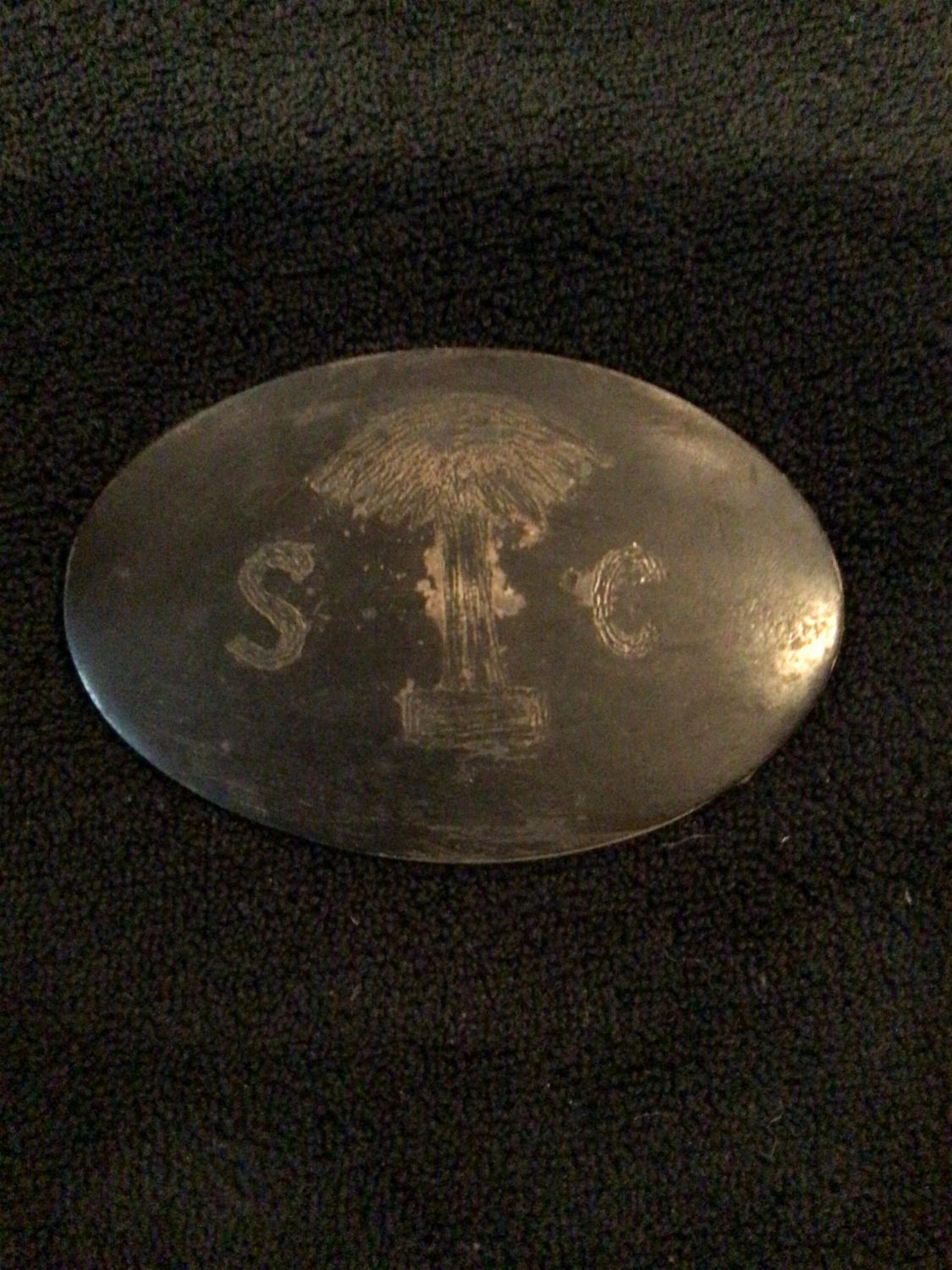 Lot 94 Civil war trench art belt buckle Easterly Auction Company