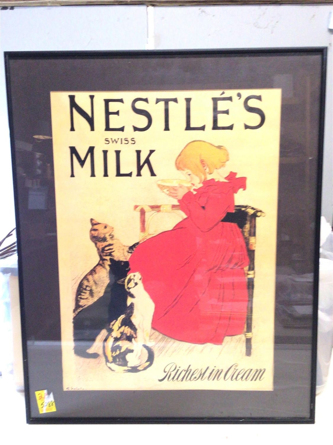 Lot 202 Nestlé Swiss milk advertisement Easterly Auction Company