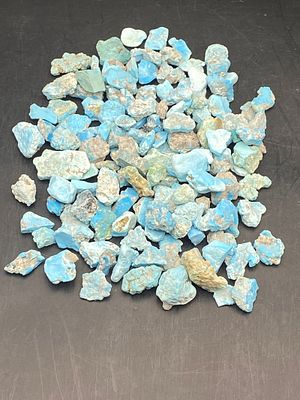 Rock, Crystal, Natural, Collectible, Mineral, Nuggets. Turquoise Nuggets Arizona 1970s Collection 7oz