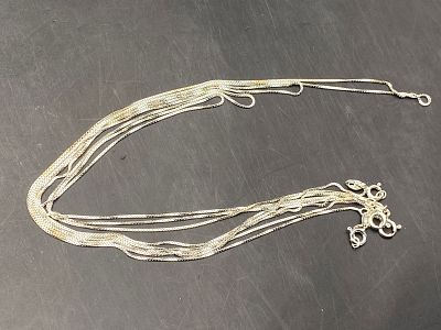 Rock, Crystal, Natural, Jewelry, Necklace. Sterling Silver Box Chains 16", 18", 20", 24"