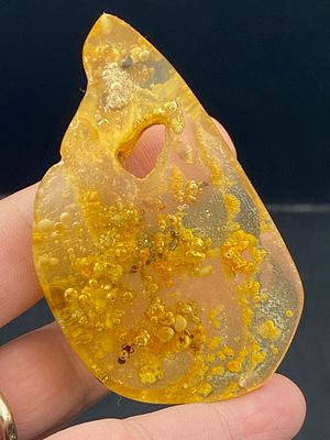 Amber, Fossil, Natural, Collectible, Specimen, Insect. Amber (Copal) with Insect Inclusions 