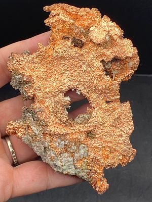 Rock, Crystal, Natural, Collectible, Mineral, Specimen. Copper/Silver Crystal "Halfbreed" 