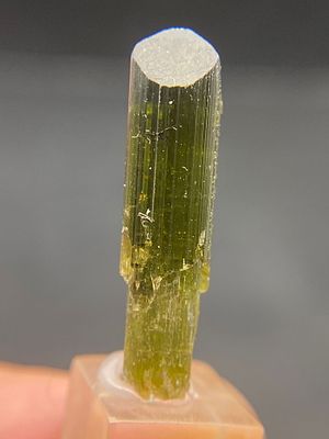 Rock, Crystal, Natural, Collectible, Mineral, Specimen. Green Tourmaline Scepter Crystal Brazil