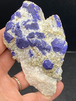 Rock, Crystal, Natural, Collectible, Mineral, Specimen. Lazurite Crystals in Matrix 8oz