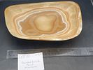 Rock, Crystal, Natural, Decor, Collectible, Carving, Bowl. Banded Calcite Bowl 10.75x7.5"Image - 2