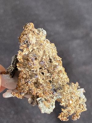 Rock, Crystal, Natural, Collectible, Mineral, Specimen. Silver on Quartz Morocco 12g