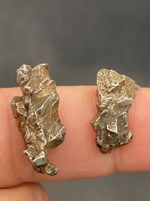 Meteorite, Rock, Crystal, Natural, Collectible, Outerspace. 2 Meteorites Campo Del Cielo 