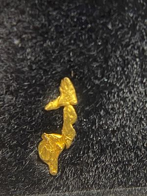 Rock, Crystal, Natural, Collectible, Mineral, Specimen. Gold Crystal Mt. Bullion California .04g