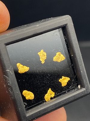 Rock, Crystal, Natural, Collectible, Mineral, Nuggets. 6 Gold Nuggets Placer