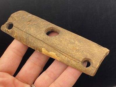 Artifact, Rock, History, Collectible, Tool,. Artifact: Boat Cleat/Rope Tie Alaska 1780-1800