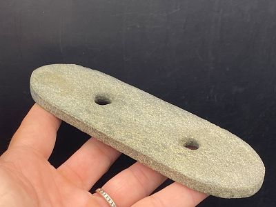 Artifact, Rock, History, Collectible, Tool,. Artifact: Slate Gorget Ohio Mississippian