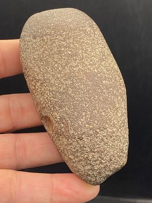 Artifact, Rock, History, Collectible, Tool,. Artifact: Celt with Rare Side-Notch