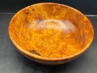 Thuya Wood, Carving, Natural, Decor, Collectible,. Wood Bowl Thuya Wood 8"