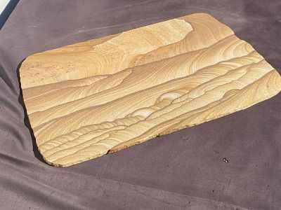 Rock, Crystal, Natural, Collectible, Mineral, Slab. Picture Sandstone Slab Utah 21x14
