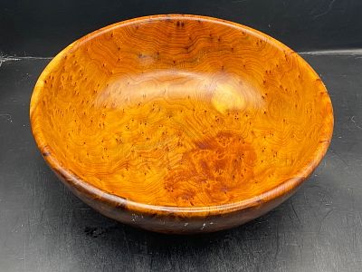 Thuya Wood, Carving, Natural, Decor, Collectible, Bowl. Wood Bowl Thuya Wood Morocco 8"