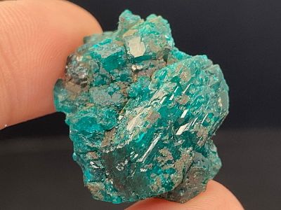 Rock, Crystal, Natural, Collectible, Mineral, Specimen. Dioptase on Quartz Republic of Congo 7g