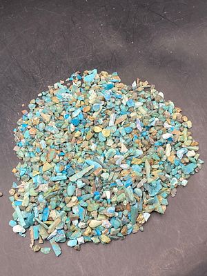 Rock, Crystal, Natural, Collectible, Mineral, Nuggets. Turquoise Nuggets Arizona 1970s 9oz