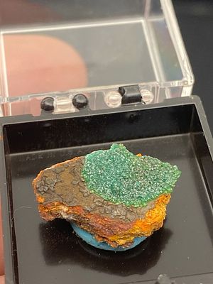 Rock, Crystal, Natural, Collectible, Mineral, Specimen. CuproAdamite Greece C Hall Collection