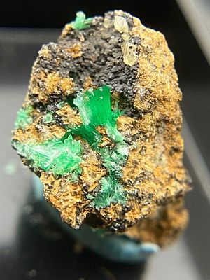 Rock, Crystal, Natural, Collectible, Mineral, Specimen. Annabergite Greece C Hall Collection