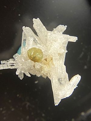 Rock, Crystal, Natural, Collectible, Mineral, Specimen. Cookeite on Quartz Arkansas C Hall Collection