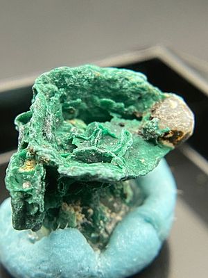 Rock, Crystal, Natural, Collectible, Mineral, Specimen. Malachite Blueberry Mine, Arizona C Hall 