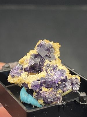Rock, Crystal, Natural, Collectible, Mineral, Specimen. Fluorite, Barite Kyrgyzstan C Hall Collection