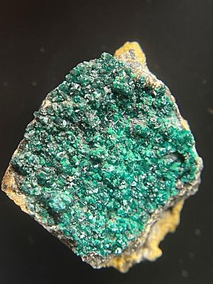 Rock, Crystal, Natural, Collectible, Mineral, Specimen. Brochantite on Malachite Hidden Treasure 