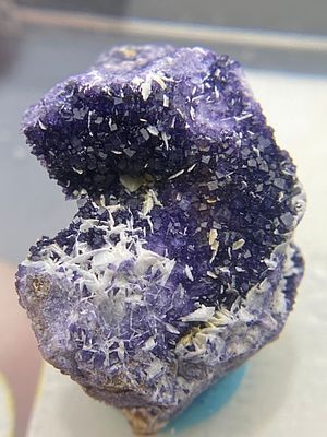 Rock, Crystal, Natural, Collectible, Mineral, Specimen. Barite on Fluorite Derbyshire, England C 