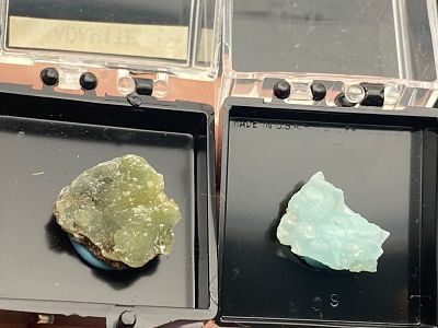 Rock, Crystal, Natural, Collectible, Mineral, Specimen. 2 Mexico Minerals: Adamite/Smithsonite C 