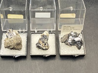 Rock, Crystal, Natural, Collectible, Mineral, Specimen. 3 Galena Missouri Brushy Creek Mine 