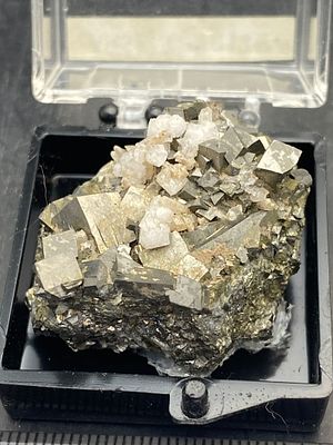 Rock, Crystal, Natural, Collectible, Mineral, Specimen. Arsenopyrite and Calcite Mexico C Hall 