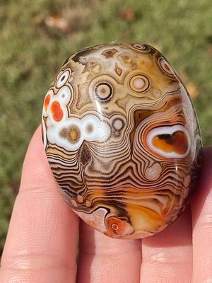 Rock, Crystal, Natural, Decor, Collectible, Tumbled. Tumbled Sardonyx Agate