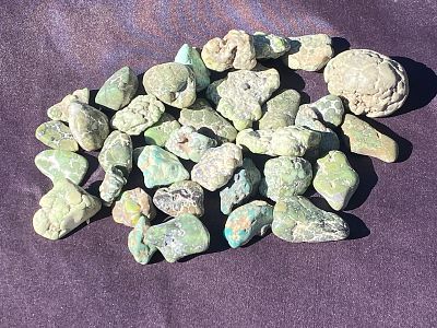 Rock, Crystal, Natural, Collectible, Mineral, Nuggets. Turquoise Nuggets Arizona 7oz