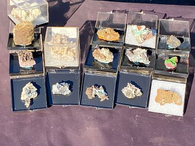 Rock, Crystal, Natural, Collectible, Mineral, Specimen. 12 Piece Mexico Mineral Collection: 