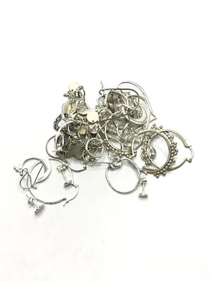 Bulk sterling silver earrings. Bulk sterling earring sets. 40.41 grams total weight.