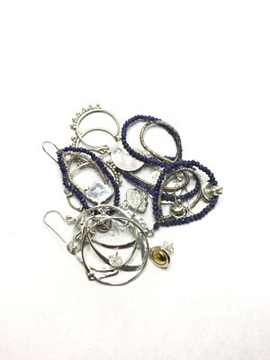 Bulk sterling silver earring sets. Sterling earring sets weighing 40.71 grams total.
