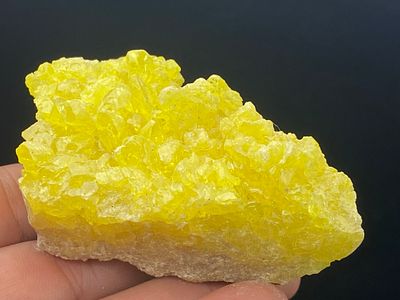 Rock, Crystal, Natural, Collectible, Mineral, Specimen. Sulfur Crystals Bolivia 86g