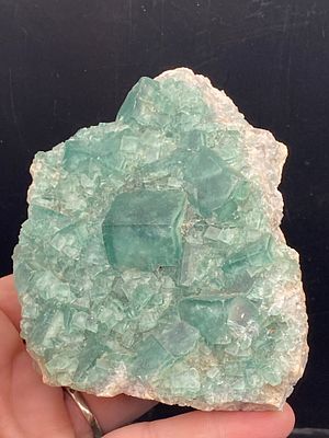 Rock, Crystal, Natural, Collectible, Mineral, Specimen. Green Fluorite Madagascar .55k