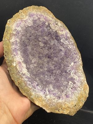 Geode, Rock, Crystal, Natural, Collectible, Specimen,. Amethyst Geode Half Brazil 1k