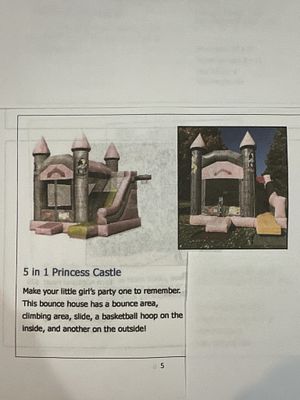 Princess Castle. 2012 | Mfr. Cutting Edge | SN PS 013 | L20 W15 H15 | Comes with a blower