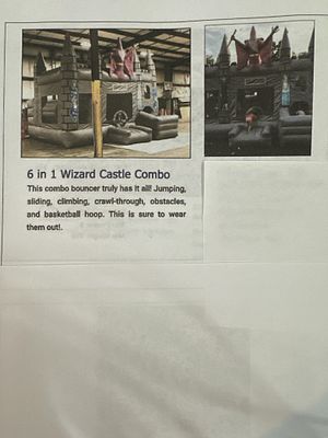 Wizard Castle. 2014 | Mfr. Cutting Edge | SN PS 014 | L24 W20 H15 | Comes with a blower