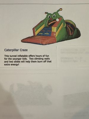 Caterpillar Craze. 2013 | Mfr. Cutting Edge | SN PS 026 | L30 W9 H13 | Comes with a blower