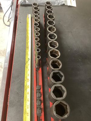 Snap on deep well impact sockets half inch